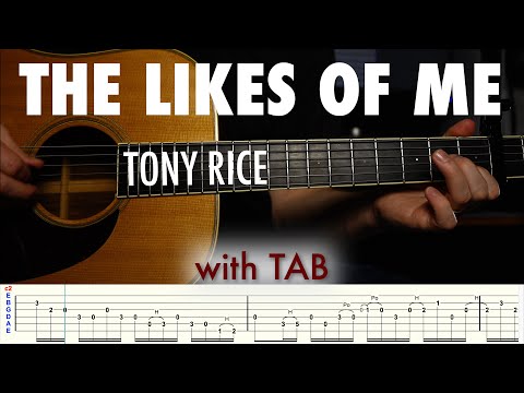 Tony Rice (Jerry Reed) - Likes of Me // Guitar lesson with TAB
