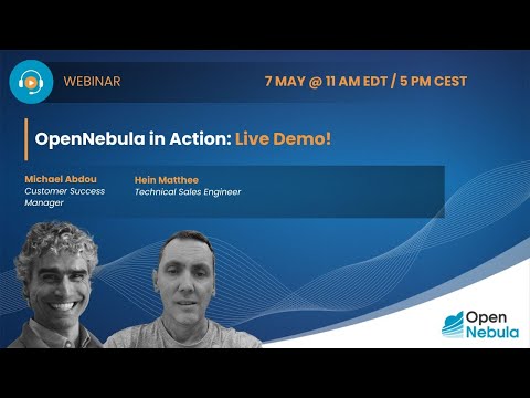 OpenNebula In Action: Live Demo