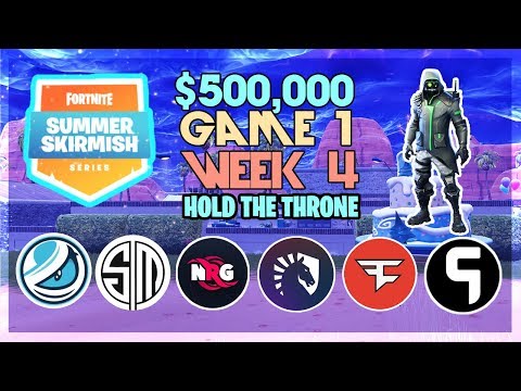 $500,000 🥊Hold The Throne Summer Skirmish🥊 Week 4 Game 1 (Fortnite)