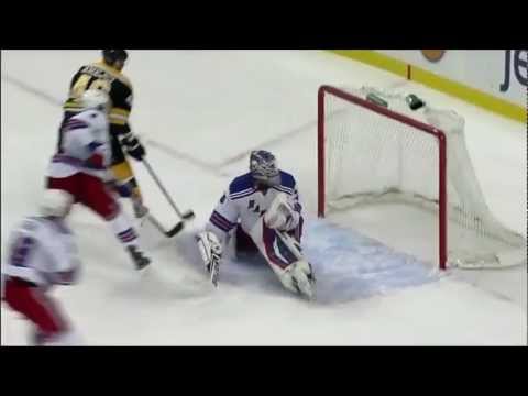 Henrik Lundqvist's Save On David Krejci 2/14/12