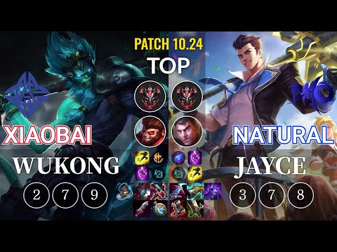ES Xiaobai Wukong vs DMO Natural Jayce Top - KR Patch 10.24