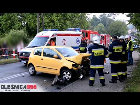 17.06.2017- Czołowe zderzenie w Międzyborzu. W akcji dwa śmigłowce LPR