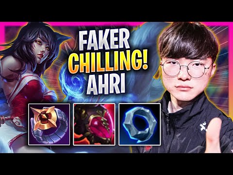 FAKER CHILLING WITH AHRI! - T1 Faker Plays Ahri MID vs Sylas! | Season 2024