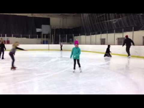 Kylie ice skating