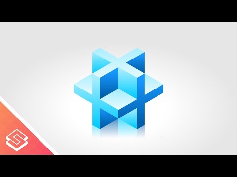 Inkscape Tutorial 3D Cube made of Crosses