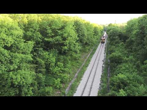 Dupnitsa-Sofia train passing West Park Sofia