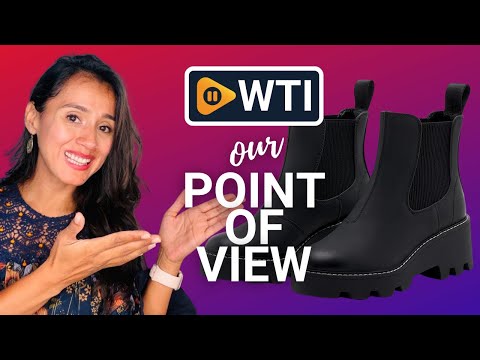 vodvob Chelsea Boots For Women Platform Chunky Heels Casual Boot Ankle Booties 7.5 Black - WTI product video review