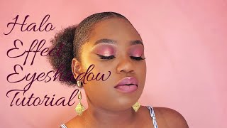 Halo Effect Eyeshadow Tutorial || Huda beauty Coral obsessions &amp; Urban Decay Heavy Metals palettes