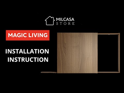 Milcasa Store - Magic Living Invisible Sliding System for Furniture - Installation Instruction