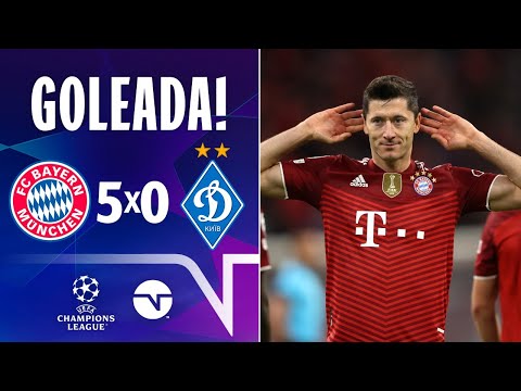 Gols e lances de Bayern x Dinamo de Kiev