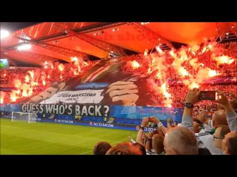 LEGIA WARSAW AGAINST BORUSSIA DORTMUNDULTRAS VS HOOLIGANS