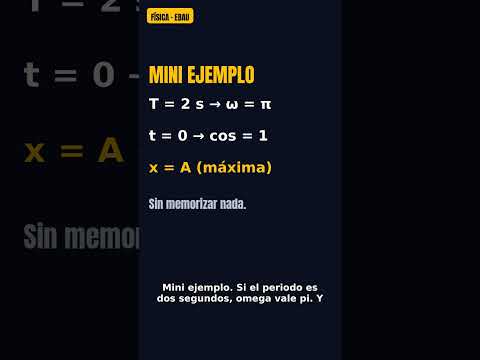 x = A·cos(ωt) sin llorar