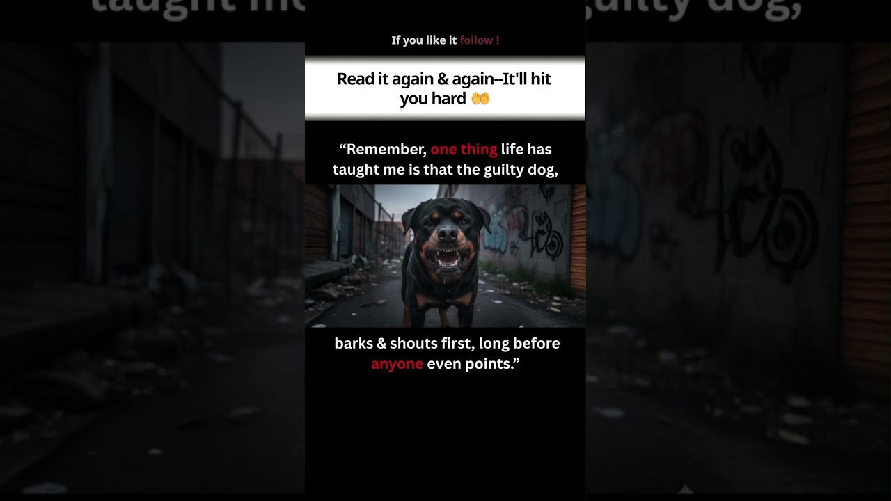 The First Bark Reveals the Truth 🐾#quotes #life #motivation