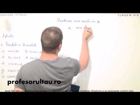 cum se rezolva ecuatii in z - profesorultau.ro