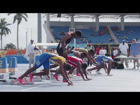 CARIFTA50: 100m U-20 Boys Heat 1 | CEEN TV