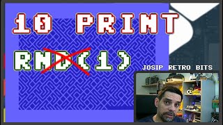 10 PRINT program with no RND() | Commodore 64