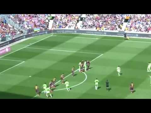 Goal FC Barcelone vs Getafe FC barcelone 2 - 2 Getafe 2014-05-03 HD [Lafita Castillo]