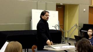preview picture of video 'Igor Sarmientos reading Franz Schubert: Symphony n.8 Nov.3 2011'