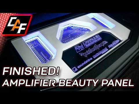 Jeep Custom Amplifier Beauty Panel - Complete! - CarAudioFabrication