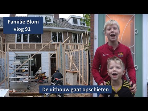 De verbouwing schiet op - Familie Blom vlog 91
