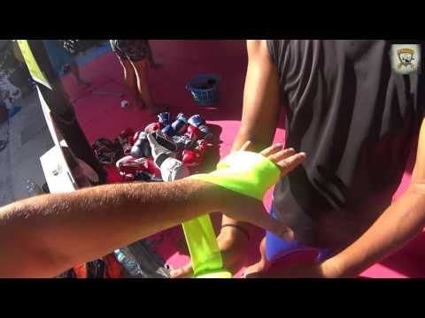 Boxbandagen wickeln thailändische methode