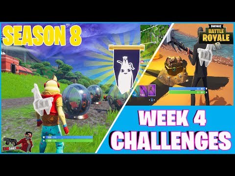 FORTNITE SEASON 8 WEEK 4 CHALLENGES WITH SECRET BANNER LOCATION AND MORE