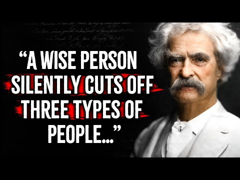 Mark Twain's Life Lessons to Learn in Youth and Avoid Regrets in Old Age