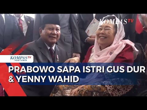 Menhan Prabowo Bertemu Istri Gus Dur & Yenny Wahid di Sidang Tahunan MPR