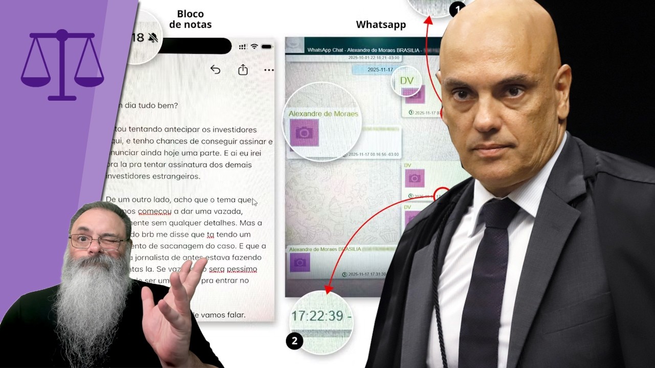 MENSAGENS COMPROMETEDORAS colocam MORAES na BERLINDA: MAS como TIRAR ele do STF? VAI ficar por ISSO?