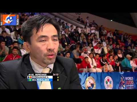 World Judo Championships M-W Astana 2015 -81kg DUMINICA Valeriu (MDA) vs. PENALBER Victor (BRA)