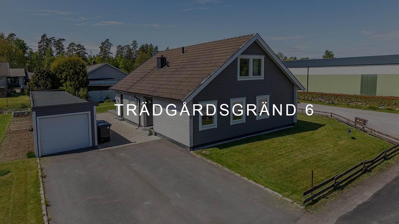 6 rum Villa på Trädgårdsgränd 6 Lenhovda Uppvidinge kommun - video