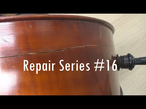 Repair Series #16 - Crack in the ribs of the cello