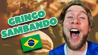 AMERICANO REAGINDO A SAMBA PELA PRIMEIRA VEZ (MAGALENHA - SERGIO MENDES E CARLINHOS BROWN)