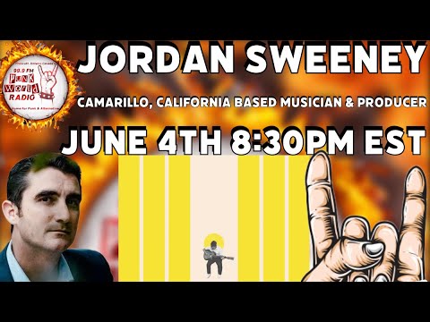 Jordan Sweeney (Camarillo, California Based Rock Musician) Interview On 99.9 Punk World Radio FM