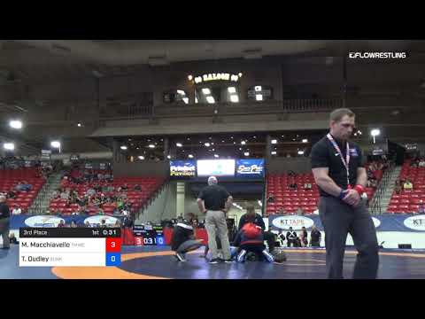 92 Kg 3rd Place Michael Macchiavello TMWC WOLFPACK WC Vs Timothy Dudley Sunkist Kids Wrestling Clu