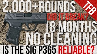 Is the SIG P365 Reliable 2,000+ Round Test, No Cleaning