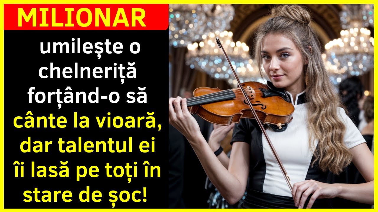 Milionarul umilește o chelneriță forțând-o să cânte la vioară, dar talentul... POVESTI EMOTIONANTE