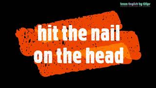hit the nail on the head (idiom in famous TV series)