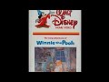 Opening To The Many Adventures Of Winnie The Pooh 1981 VHS
