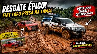 Fiat Toro ficou presa na lama da Transamazônica. Resgate difícil