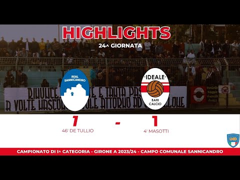 REAL SANNICANDRO 1 - 1 IDEALE BARI