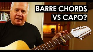 Video thumbnail for Guitar Barre Chords vs Capo + Takamine EG345C 12 String Guitar Review by molometer