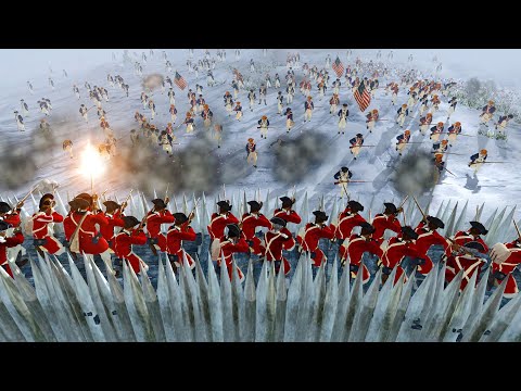 Can Red Coat Army Defend FORT WALLS!? - Men of War: American Revolution Mod Battle Simulator