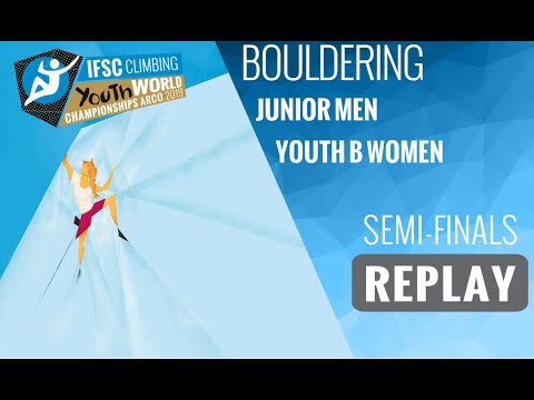 IFSC Youth World Championships Arco 2019 || Men's Boulder semi-final, Women's Boulder semi-final
