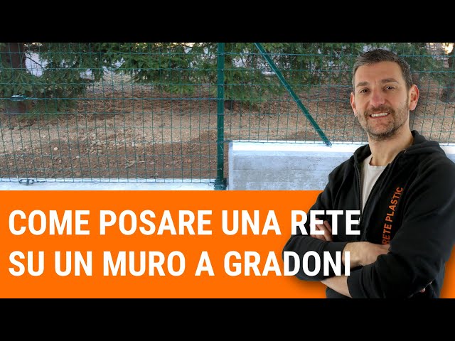 Come posare una rete su un muro a gradoni
