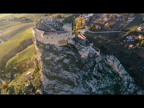 Castello Manfredonico Mussomeli Cl #4k #castellomanfredonico #medieval #castle #sicily #djimavicair2
