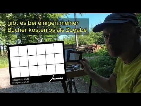Cool tip not only for painting outdoors: quick preliminary sketch with motif finder 🤗🎨 | Beginner...