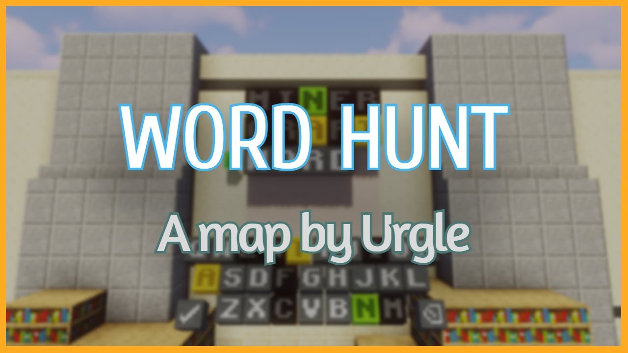 Wordle in vanilla minecraft: Word Hunt! - YouTube