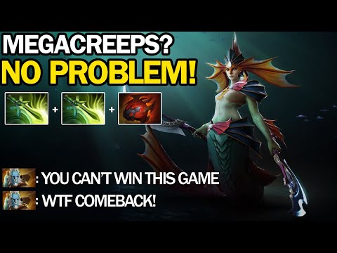 2X Butterfly Naga Siren Megacreeps Comeback Immortal Rank 7.25 Dota 2