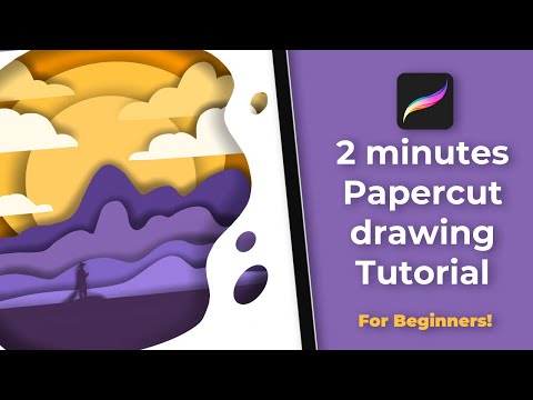 How To Make An Easy Procreate Papercut Illustration (Procreate Tutorial For Beginners)